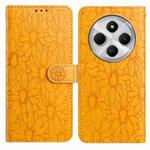 For Redmi 14C Daisy Embossed Leather Phone Case(Yellow)