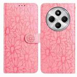 For Redmi 14C Daisy Embossed Leather Phone Case(Pink)