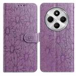For Redmi 14C Daisy Embossed Leather Phone Case(Light Purple)