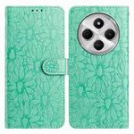 For Redmi 14C Daisy Embossed Leather Phone Case(Green)