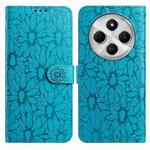 For Redmi 14C Daisy Embossed Leather Phone Case(Blue)