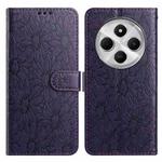 For Redmi 14C Daisy Embossed Leather Phone Case(Dark Purple)