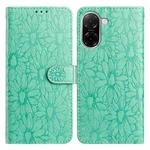 For Redmi A5 4G 173.3mm Daisy Embossed Leather Phone Case(Green)