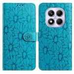 For Redmi Note 14 Pro 5G Daisy Embossed Leather Phone Case(Blue)