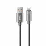 WK WDC-63i 12W USB to 8 Pin Fast Charging Data Cable, Length: 1.2m(Grey)