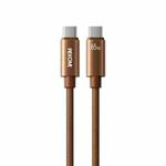 WK WDC-64 PD65W Type-C to Type-C Fast Charging Data Cable, Length: 1.2m(Brown)