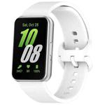 For Samsung Galaxy Fit 4 / 3 xDfind Solid Color Colorful Buckle Silicone Watch Band(White)