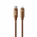 WK WDC-65 PD35W Type-C to 8 Pin Fast Charging Data Cable, Length: 1.2m(Brown)