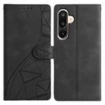 For Samsung Galaxy M16 5G Triangles Embossed Leather Phone Case(Black)
