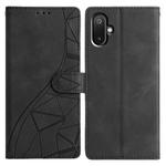 For Samsung Galaxy M06 5G Triangles Embossed Leather Phone Case(Black)