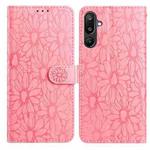 For Samsung Galaxy F16 5G / M16 5G Daisy Embossed Leather Phone Case(Pink)