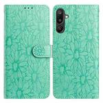For Samsung Galaxy F16 5G / M16 5G Daisy Embossed Leather Phone Case(Green)