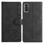 For Samsung Galaxy A14 5G Triangles Embossed Leather Phone Case(Black)