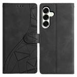 For Samsung Galaxy A17 Triangles Embossed Leather Phone Case(Black)