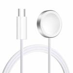 For Apple Watch Series xDfind Aluminum Alloy Shell Magnetic Wireless Watch Charger, Interface:Type-C(White)