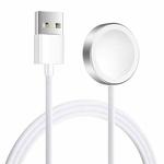 For Apple Watch Series xDfind Aluminum Alloy Shell Magnetic Wireless Watch Charger, Interface:USB-A(White)