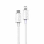 WK WDC-73 PD30W Type-C to 8 Pin Fast Charging Data Cable, Length: 1.2m(White)