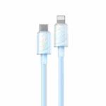 WK WDC-73 PD30W Type-C to 8 Pin Fast Charging Data Cable, Length: 1.2m(Blue)