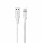 WK WDC-91a 66W USB to Type-C Silicone Data Cable, Length: 1.2m(White)