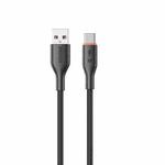 WK WDC-91a 66W USB to Type-C Silicone Data Cable, Length: 1.2m(Black)