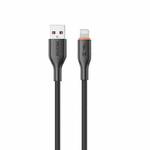 WK WDC-91i 12W USB to 8 Pin Silicone Data Cable, Length: 1.2m(Black)