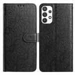 For Samsung Galaxy A23 5G Daisy Embossed Leather Phone Case(Black)