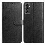 For Samsung Galaxy A14 5G Daisy Embossed Leather Phone Case(Black)