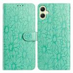 For Samsung Galaxy A05 Daisy Embossed Leather Phone Case(Green)