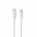 WK WDC-91m 12W USB to Micro USB Silicone Data Cable, Length: 1.2m(White)