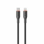 WK WDC-92 PD27W Type-C to 8 Pin Silicone Data Cable, Length: 1.2m(Black)
