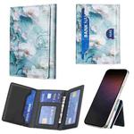 Color Painting Leather Horizontal Magnetic Wallet Card Bag Case(Plum Blossom)