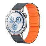 20mm xDfind Magnetic Silicone Watch Band for Huawei Watch GT5 / GT4(Grey Orange)
