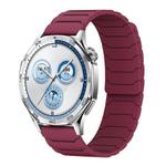 20mm xDfind Magnetic Silicone Watch Band for Huawei Watch GT5 / GT4(Wine Red)