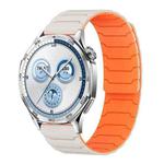 22mm xDfind Magnetic Silicone Watch Band for Huawei Watch GT5 / GT4(Starlight Orange)