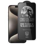 For iPhone 15 Pro WK WTP-097 Jungle Series Kinkong 6D Curved Privacy Tempered Glass Film
