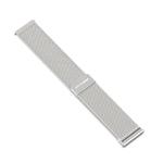 22mm MIJOBS Milan Magnetic Metal Watch Band(Silver)