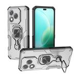 For Honor 400 Lite Global Metal Kickstand TPU Hybrid PC Phone Case(Grey)