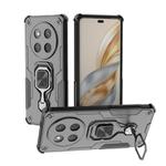 For Honor X60 Pro 5G Metal Kickstand TPU Hybrid PC Phone Case(Black)