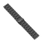 22mm MIJOBS Three Beads Metal Watch Band(Black)