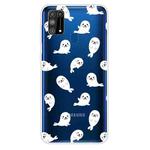 For Samsung Galaxy M31 Shockproof Painted Transparent TPU Protective Case(White Sea Lion)