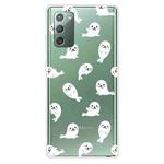 For Samsung Galaxy Note20 Shockproof Painted Transparent TPU Protective Case(White Sea Lion)