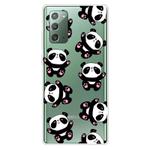 For Samsung Galaxy Note20 Shockproof Painted Transparent TPU Protective Case(Hug Bear)