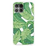 For iPhone 12 mini Shockproof Painted Transparent TPU Protective Case(Banana Leaf)