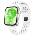 For Huawei Watch Fit 4 Pro / Fit 4 / Fit 3 xDfind Mesh Reverse Buckle Silicone Watch Band(White)