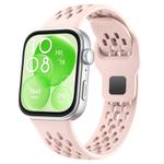 For Huawei Watch Fit 4 Pro / Fit 4 / Fit 3 xDfind Mesh Reverse Buckle Silicone Watch Band(Pink)