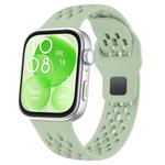 For Huawei Watch Fit 4 Pro / Fit 4 / Fit 3 xDfind Mesh Reverse Buckle Silicone Watch Band(Green)