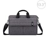 ST08 Handheld Briefcase Carrying Storage Bag with Shoulder Strap for 13.3 inch Laptop(Grey)