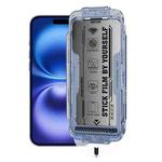 For iPhone 16 Plus / 15 Plus WK WTP-116 Easy Install 6D Curved Ultra-Fine Edge Privacy Tempered Glass Film