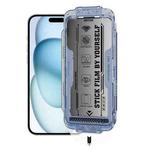For iPhone 16 / 15 WK WTP-116 Easy Install 6D Curved Ultra-Fine Edge Privacy Tempered Glass Film