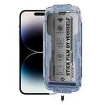 For iPhone 14 Pro Max WK WTP-116 Easy Install 6D Curved Ultra-Fine Edge Privacy Tempered Glass Film